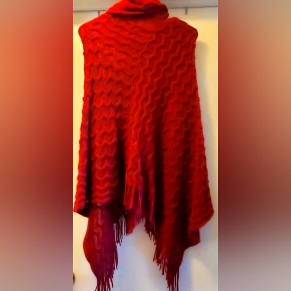 Adorable warm cowl turtle neck pull over sweater